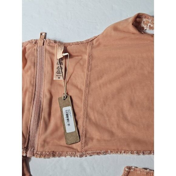 Skims Velvet flocked bustier Nwt - Picture 9 of 16